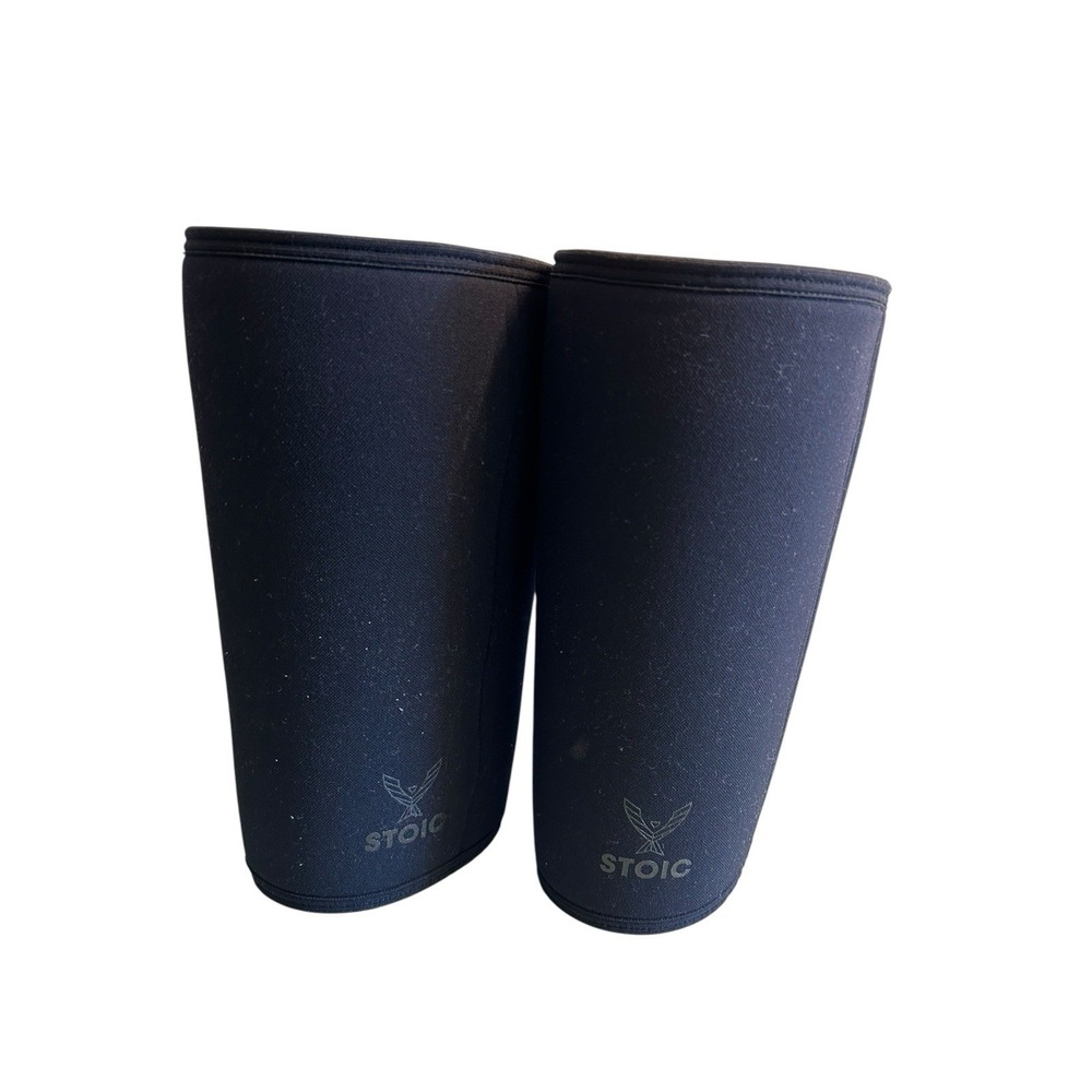Stoic XXL Powerlifting Knee Sleeves Good Used Condition Washed Pre-Owned